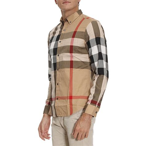 camicia uomo burberry outlet|camicia di burberry uomo.